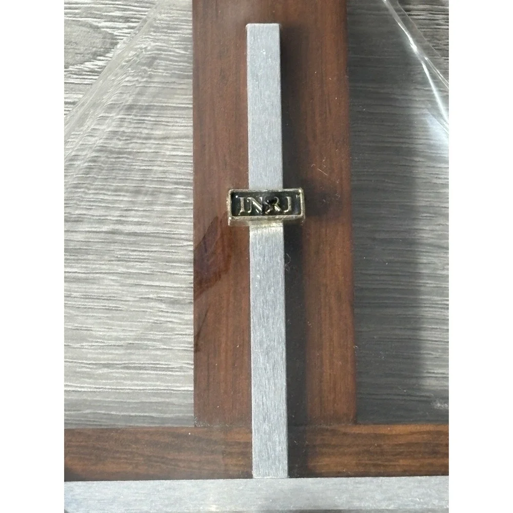 Vintage Wooden Crucifix w/Metal Inlays & Jesus Christ 16